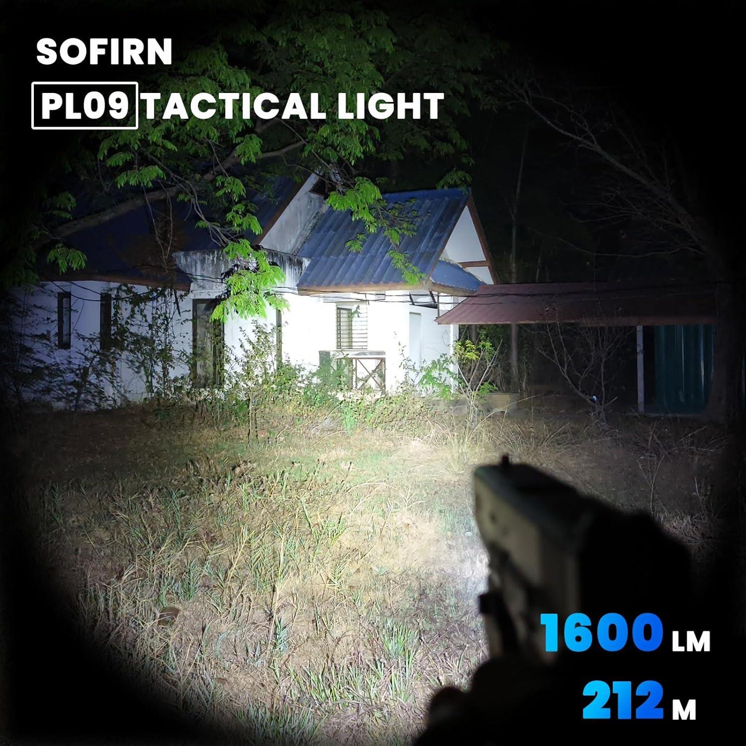 Linterna Táctica Sofirn PL09 1600 Lúmenes Recargable USB C