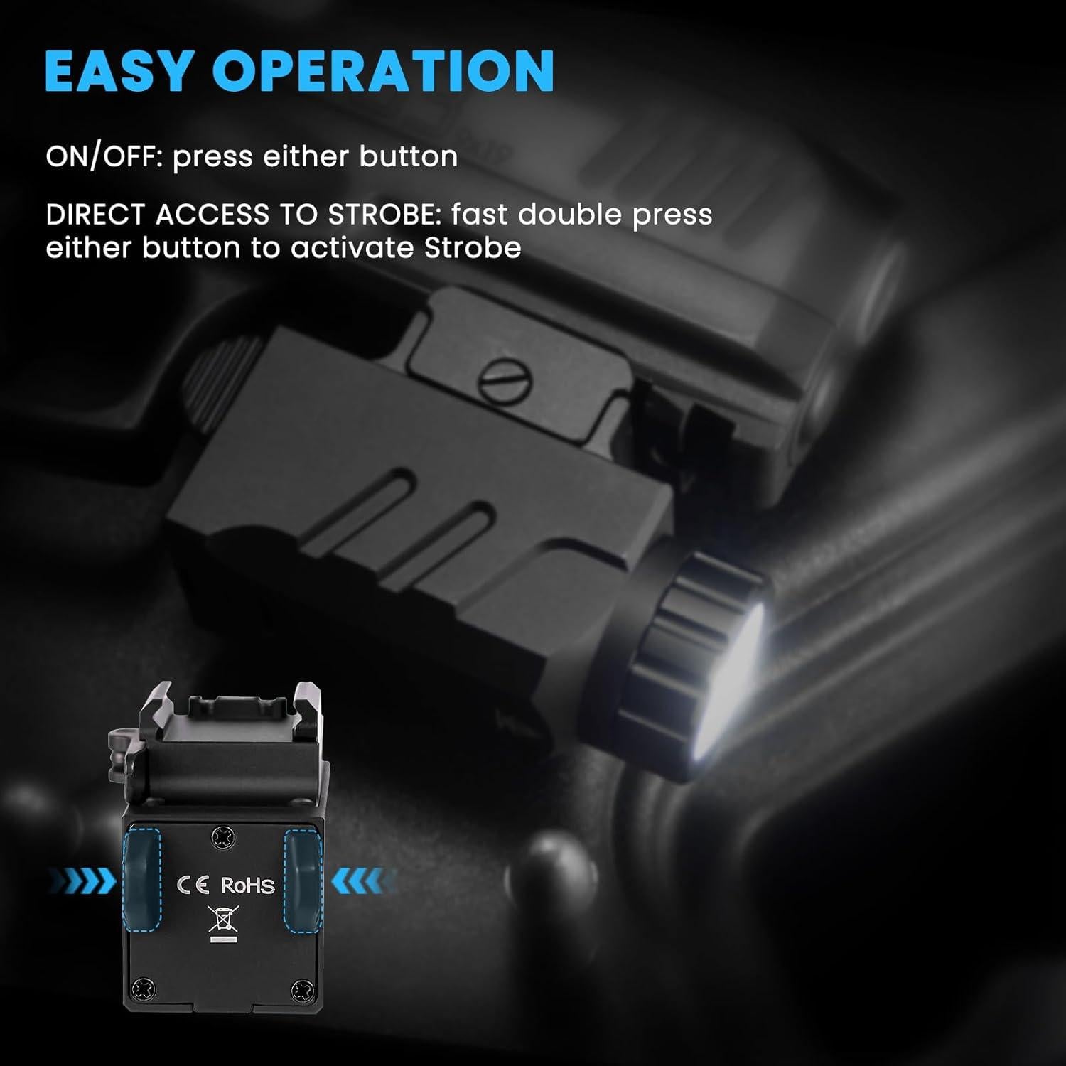 Linterna Táctica Sofirn PL09 1600 Lúmenes Recargable USB C