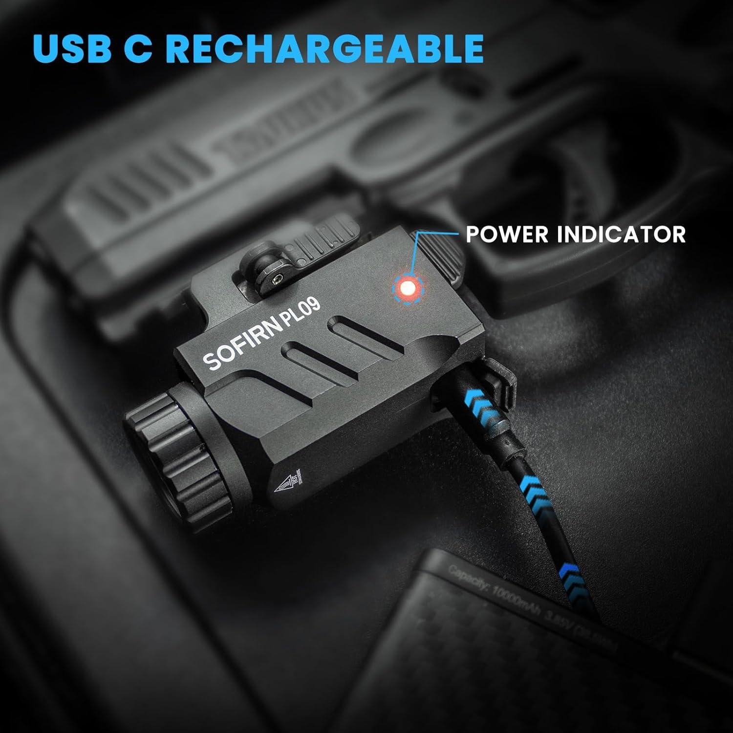 Linterna Táctica Sofirn PL09 1600 Lúmenes Recargable USB C