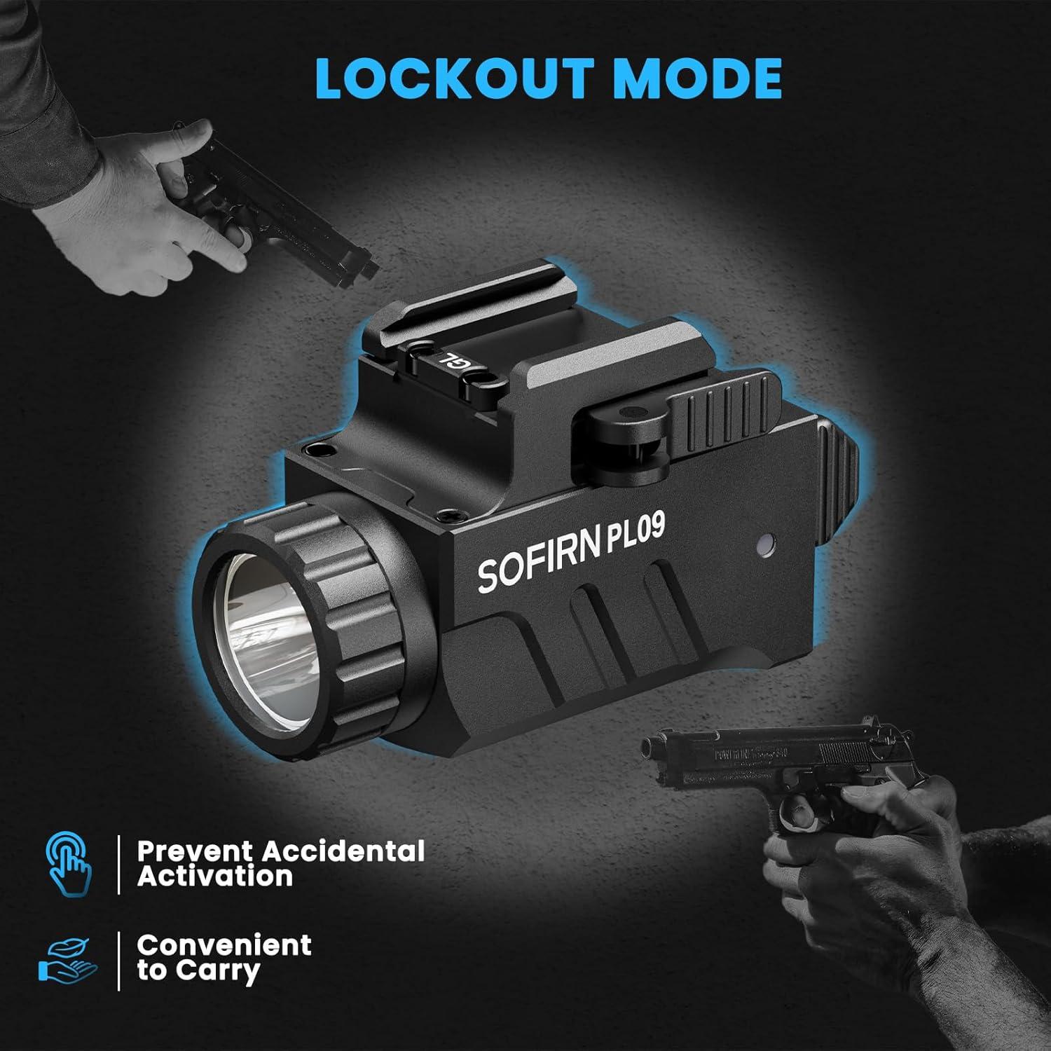 Linterna Táctica Sofirn PL09 1600 Lúmenes Recargable USB C