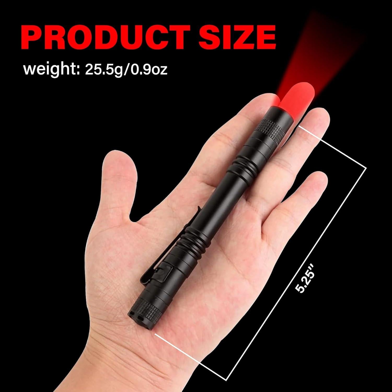 Linterna LED Roja GaiGaiMall - Paquete de 4, 13.3 cm