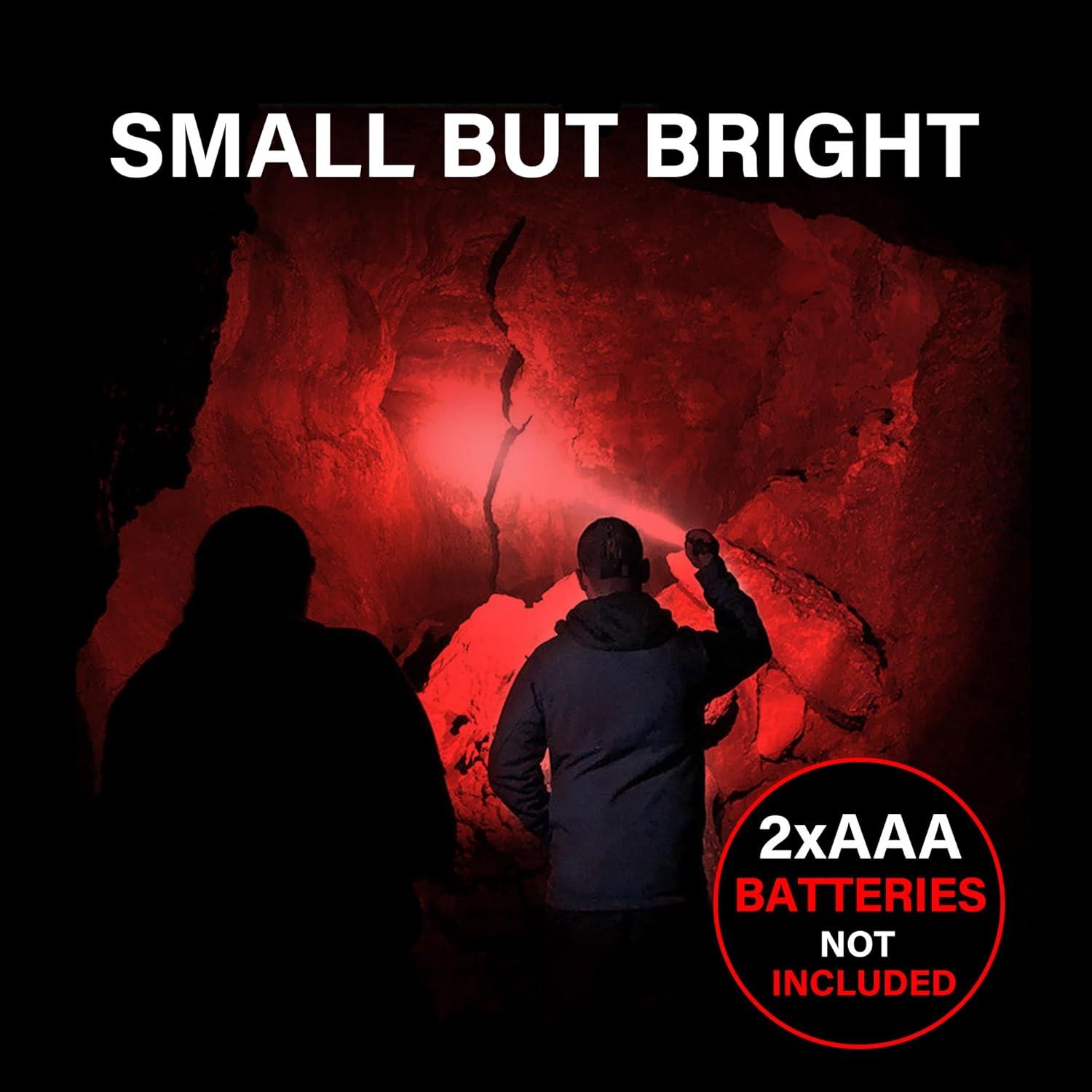 Linterna LED Roja GaiGaiMall - Paquete de 4, 13.3 cm