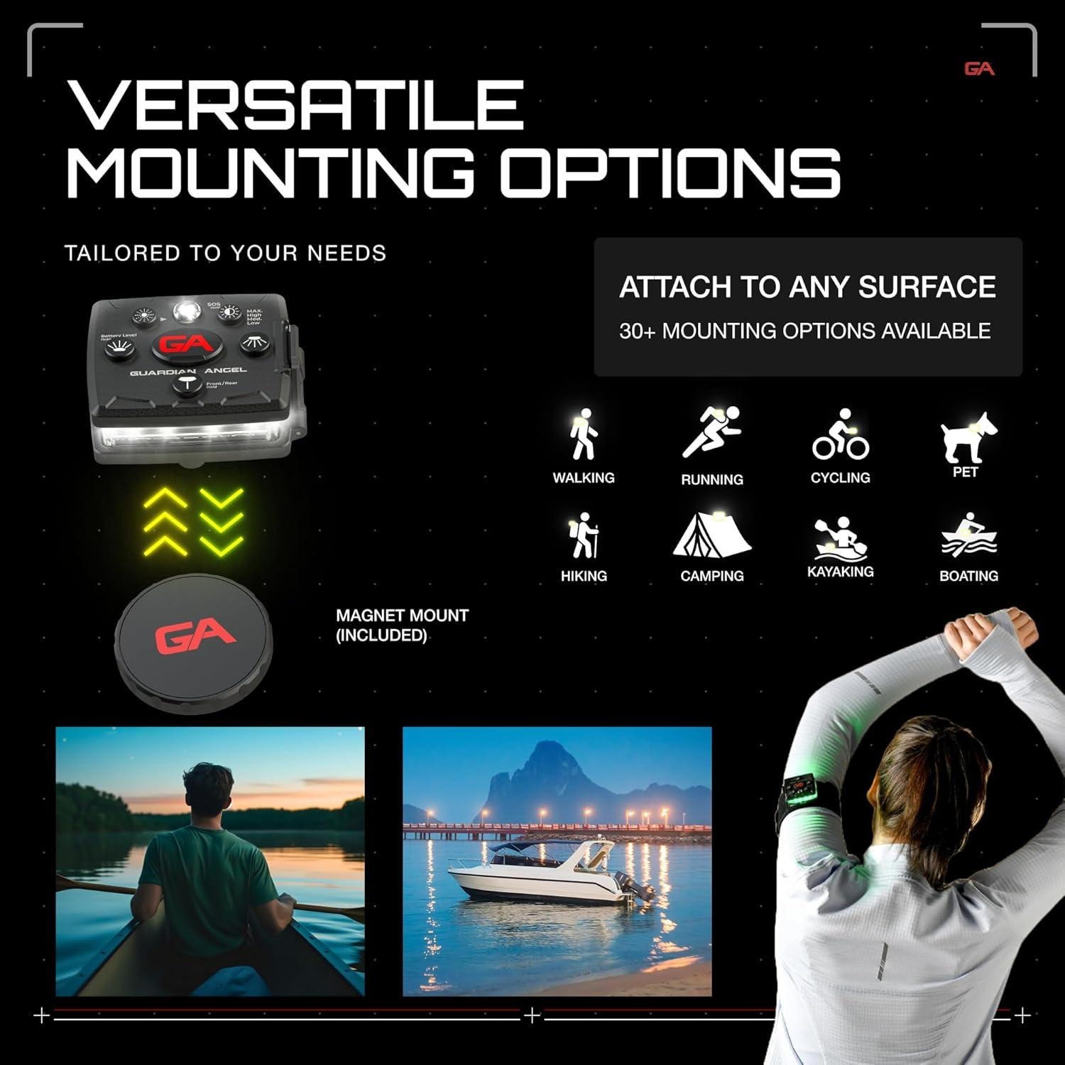 Luces de Seguridad Guardian Angel Micro LED Recargable 4.83 km