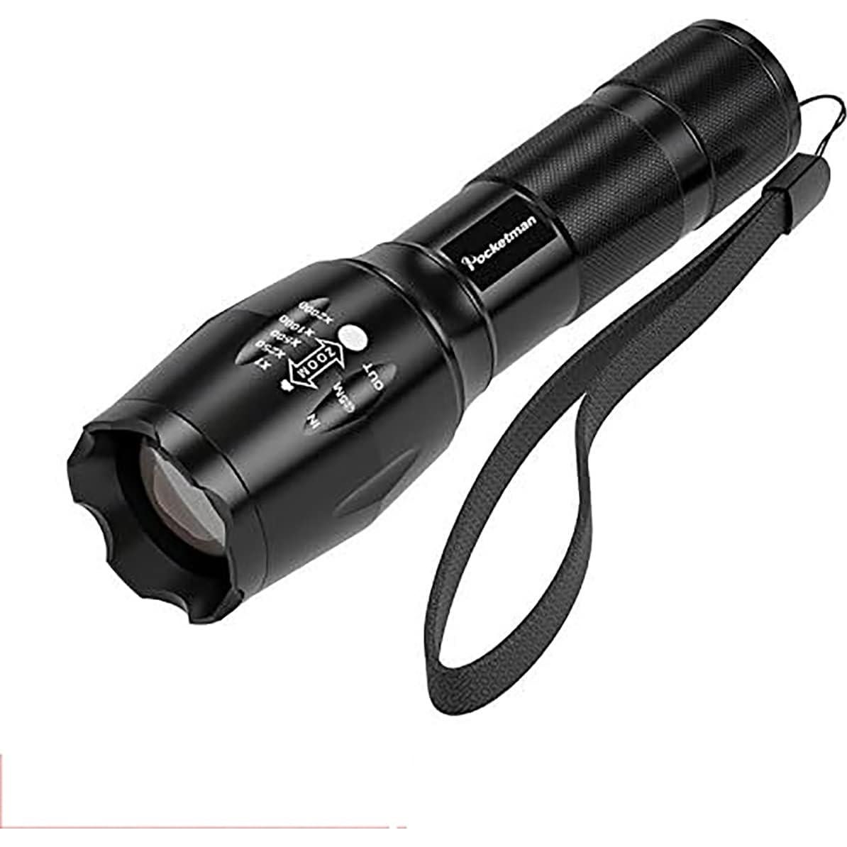 Linterna Táctica LED Pocketman 5 Pack Resistente al Agua