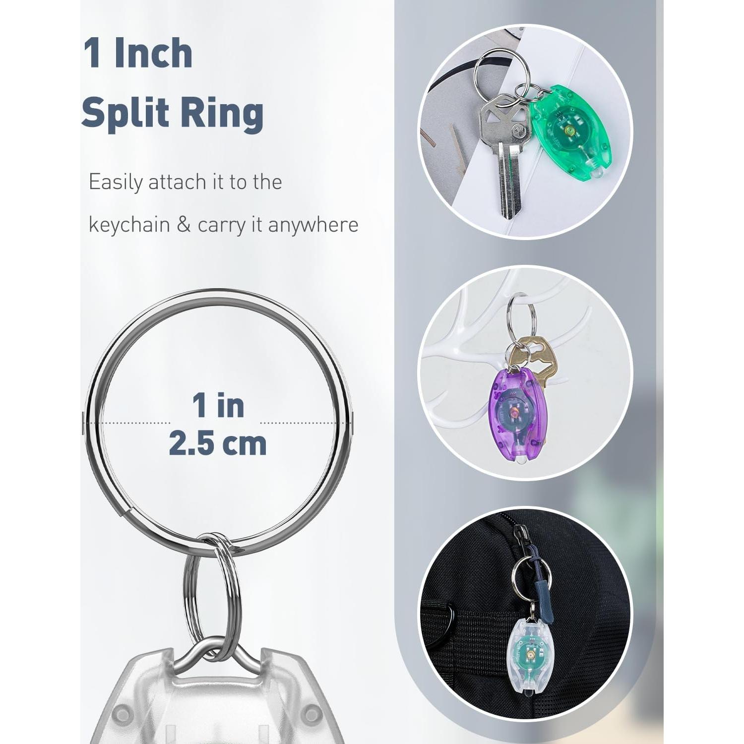 Paquete de 10 Linternas LED de Llavero Uniclife - 14 Lúmenes