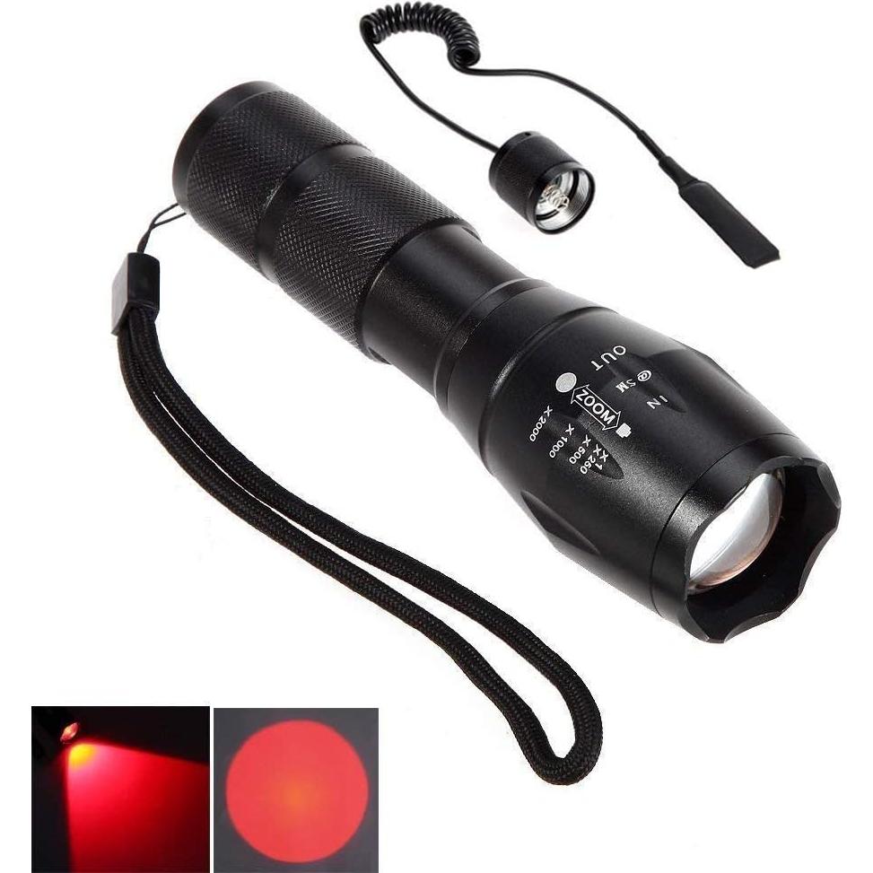 Linterna Táctica LED BESTSUN Verde y Roja 1000 Lúmenes