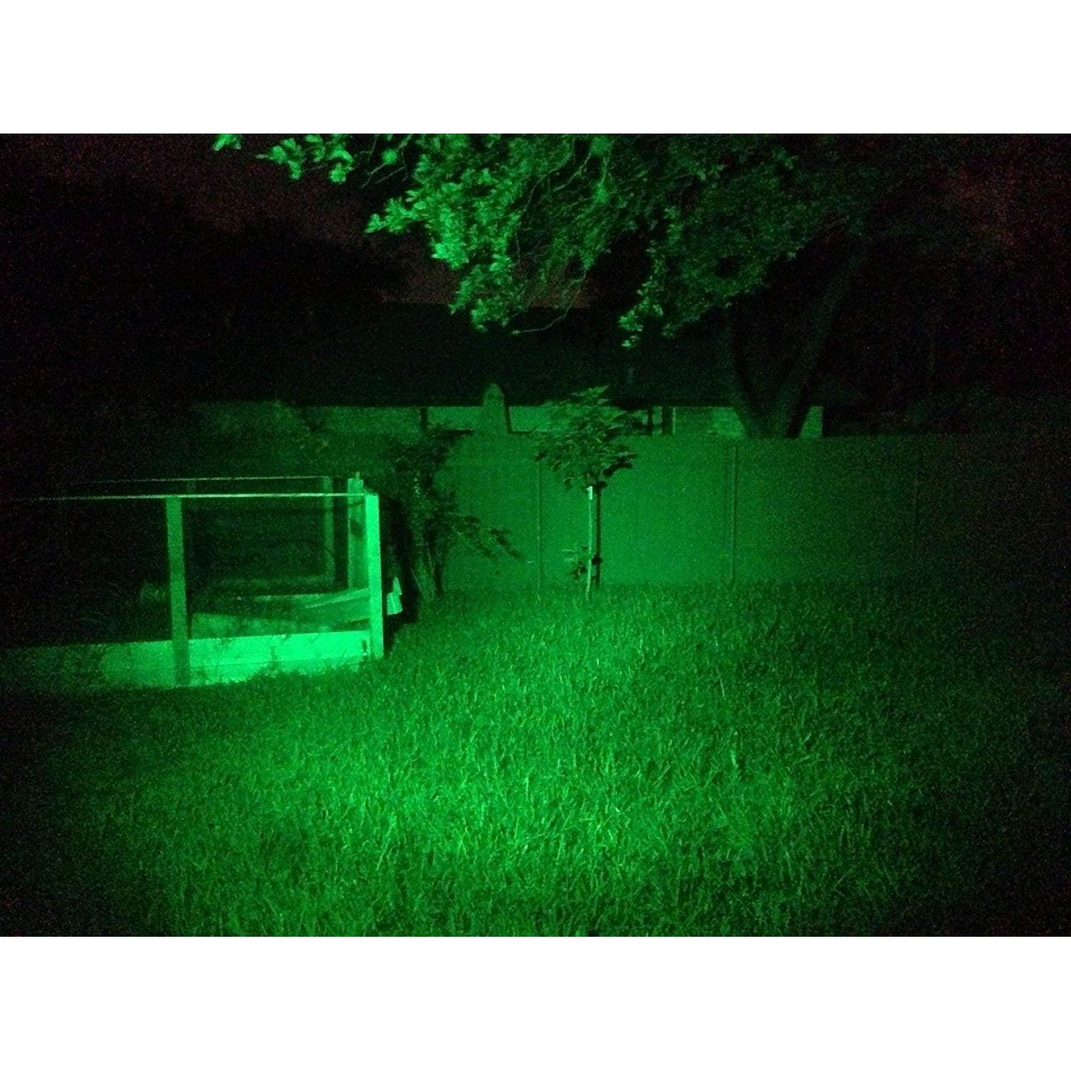 Linterna Táctica LED BESTSUN Verde y Roja 1000 Lúmenes