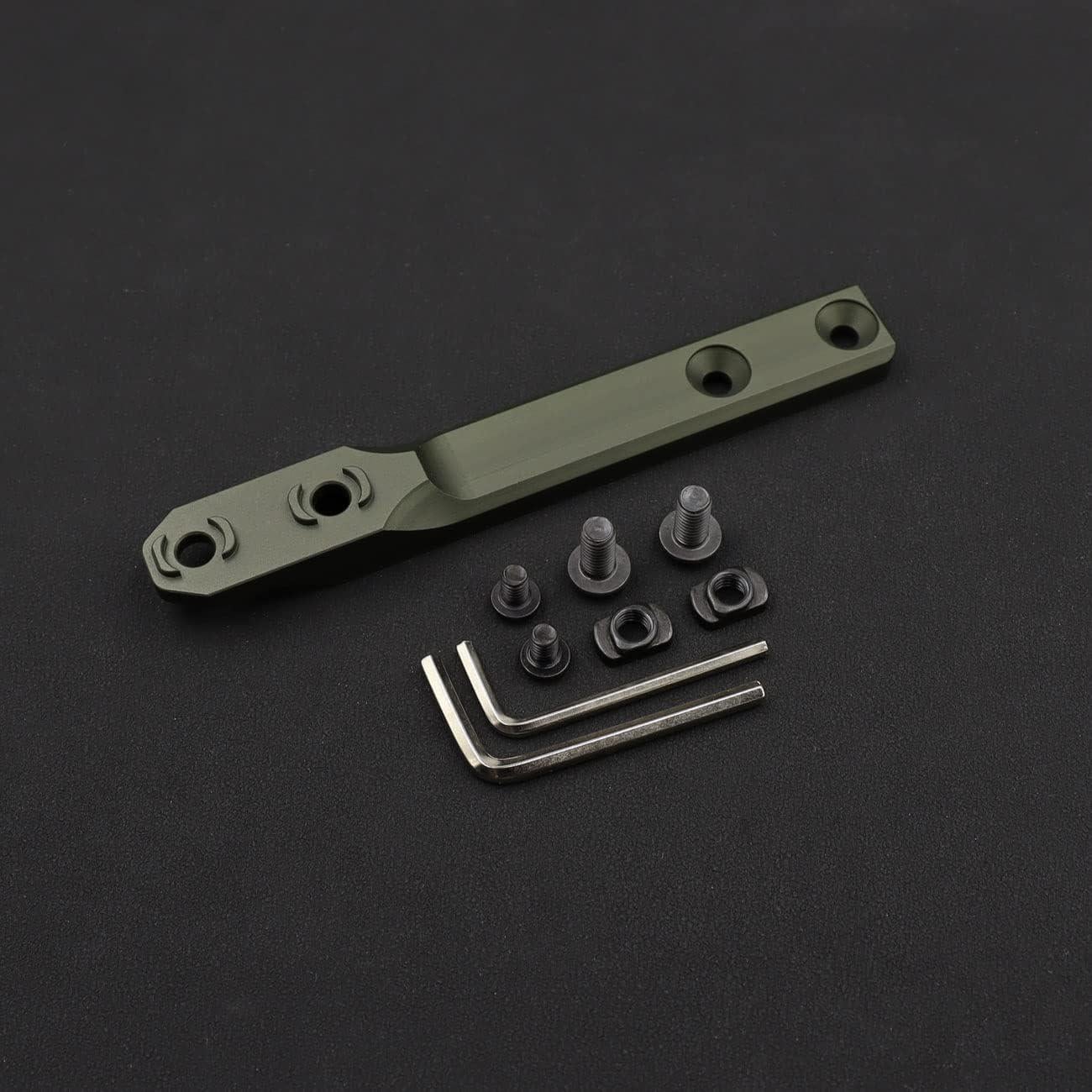 Montura de Luz de Arma Jmtac Mlok Inline Scout Aluminio Verde