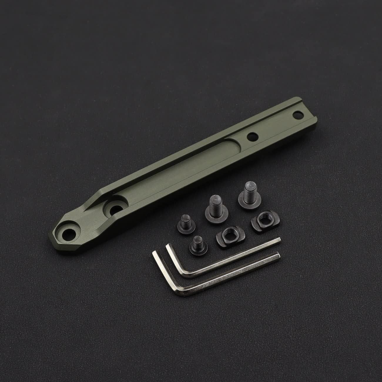 Montura de Luz de Arma Jmtac Mlok Inline Scout Aluminio Verde