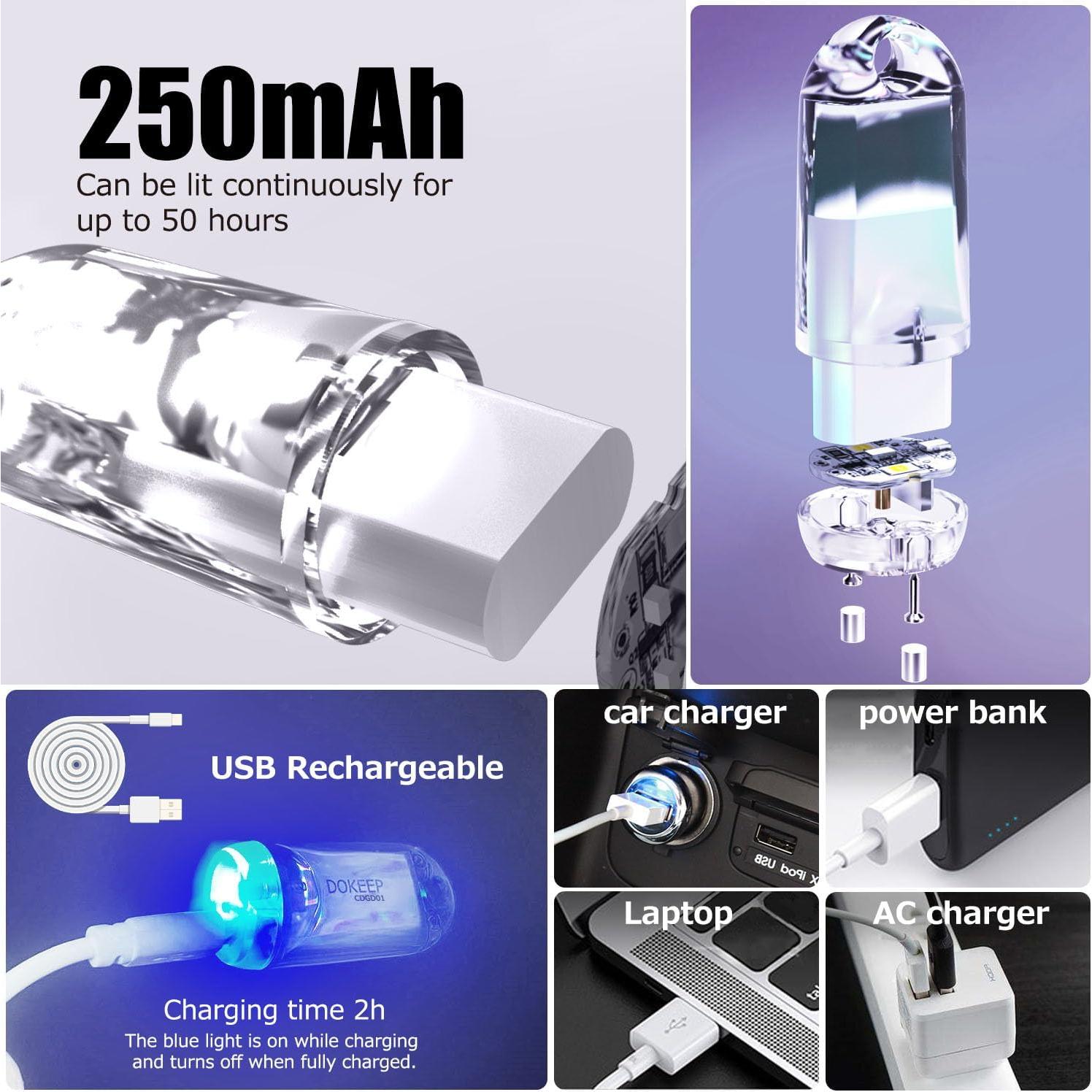 Linterna LED Mini DOKEEP GD2 USB Recargable a Prueba de Agua