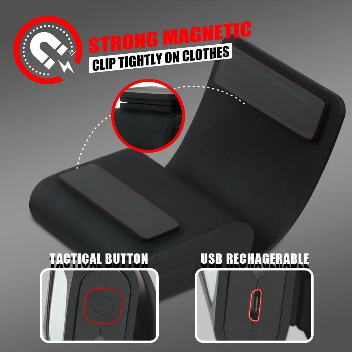 Luces LED de Seguridad para Correr GOANDO - Paquete de 2, Carga USB, Resistente al Agua