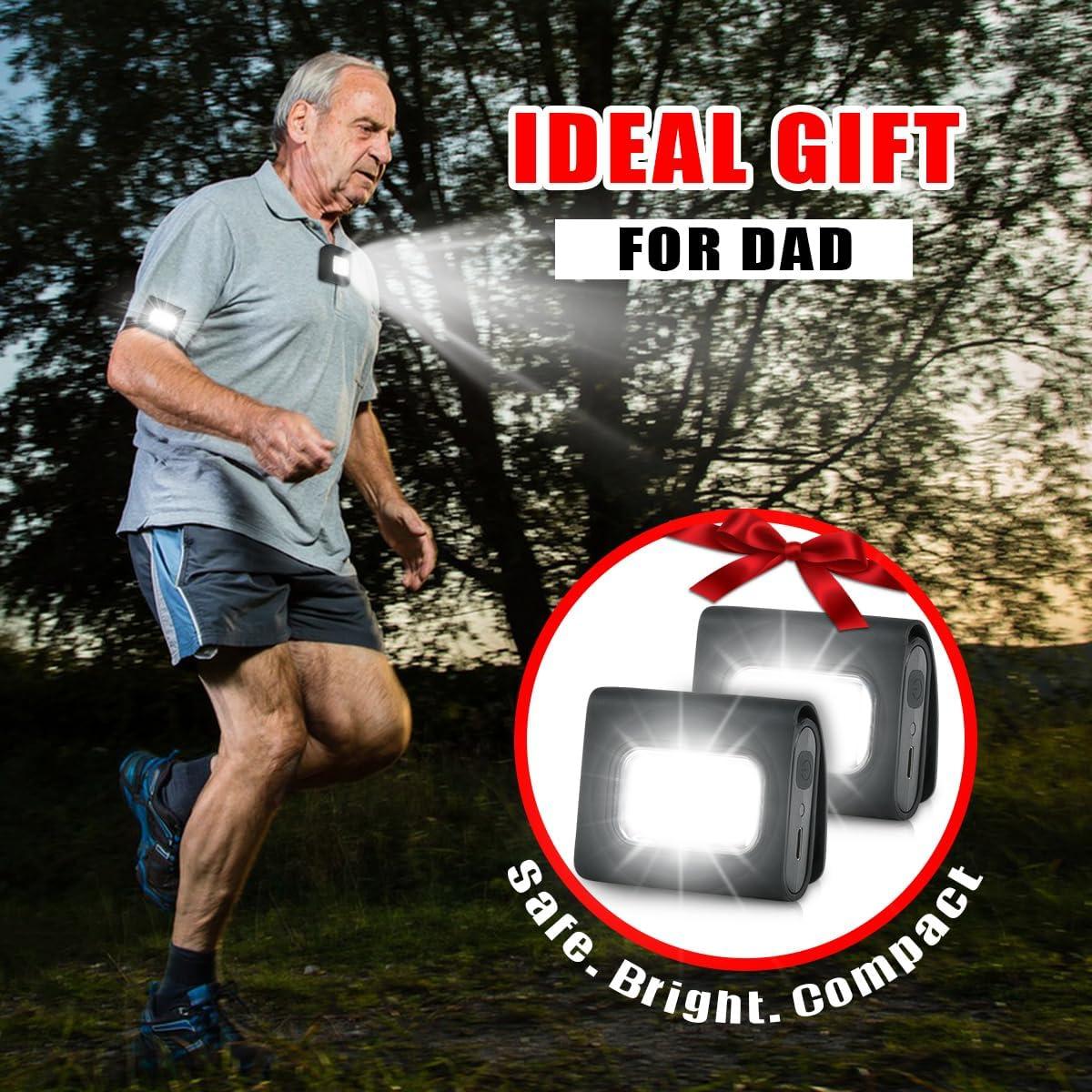 Luces LED de Seguridad para Correr GOANDO - Paquete de 2, Carga USB, Resistente al Agua