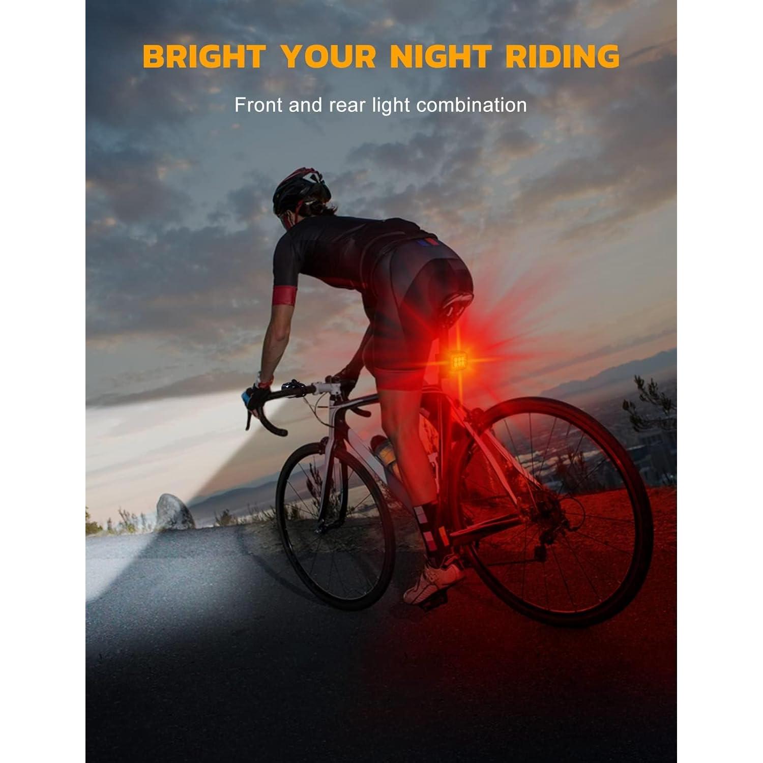 Juego de Luces para Bicicleta Cuvccn Q6 Recargables IP65