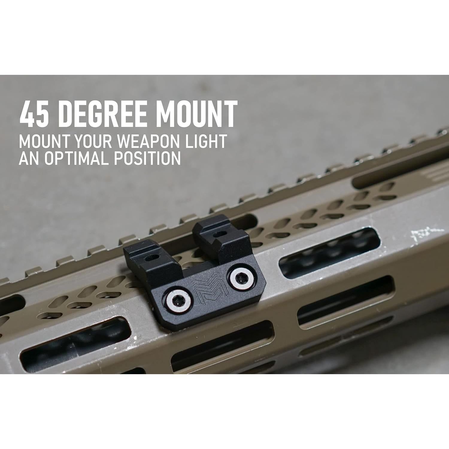 Montura de Luz Scout Monstrum 45 Grados M-LOK Compatible