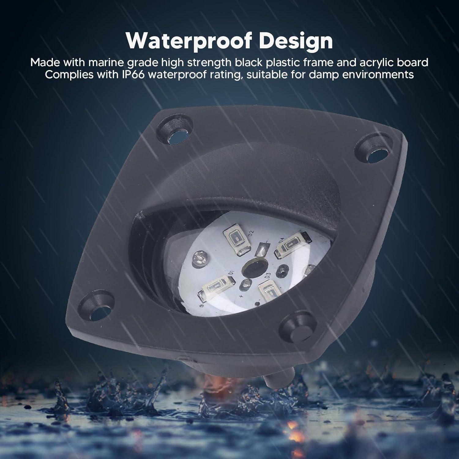 Luz de Pasillo LED ZJchao IP66 58x58mm 10-24V Blanca