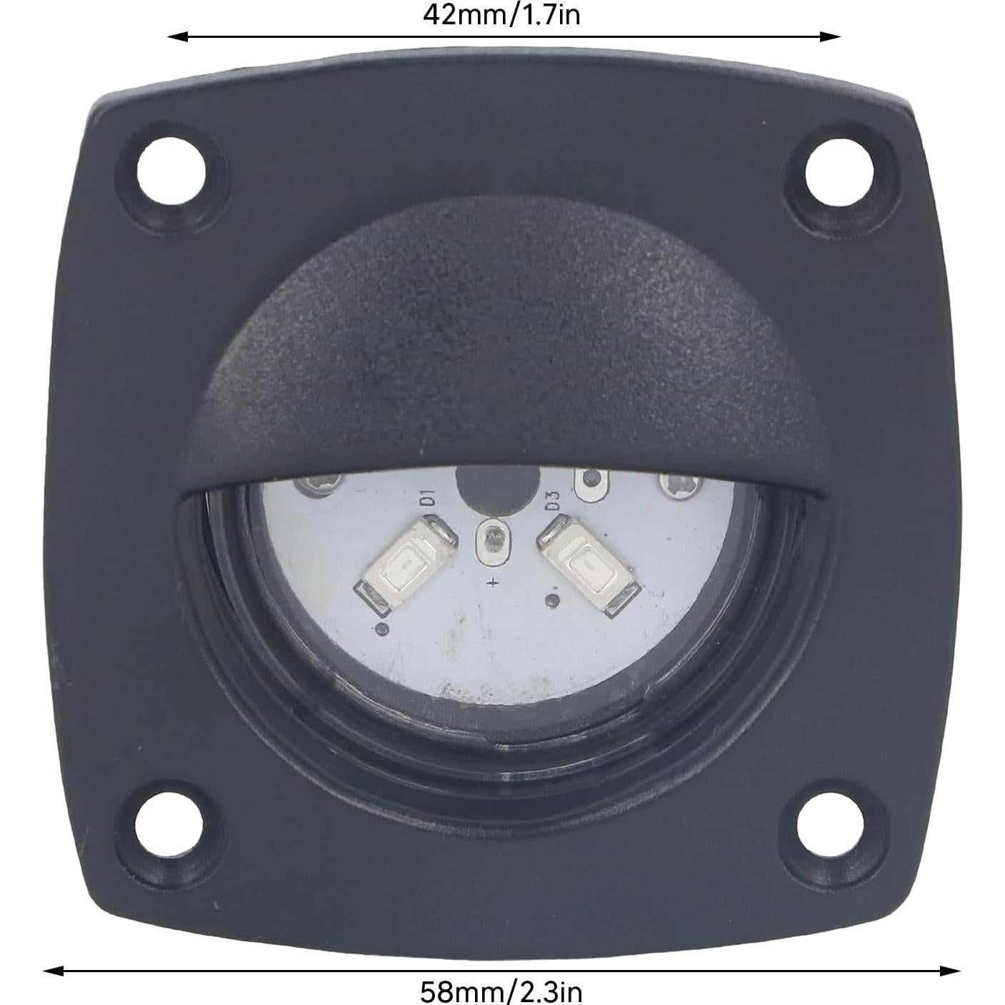 Luz de Pasillo LED ZJchao IP66 58x58mm 10-24V Blanca