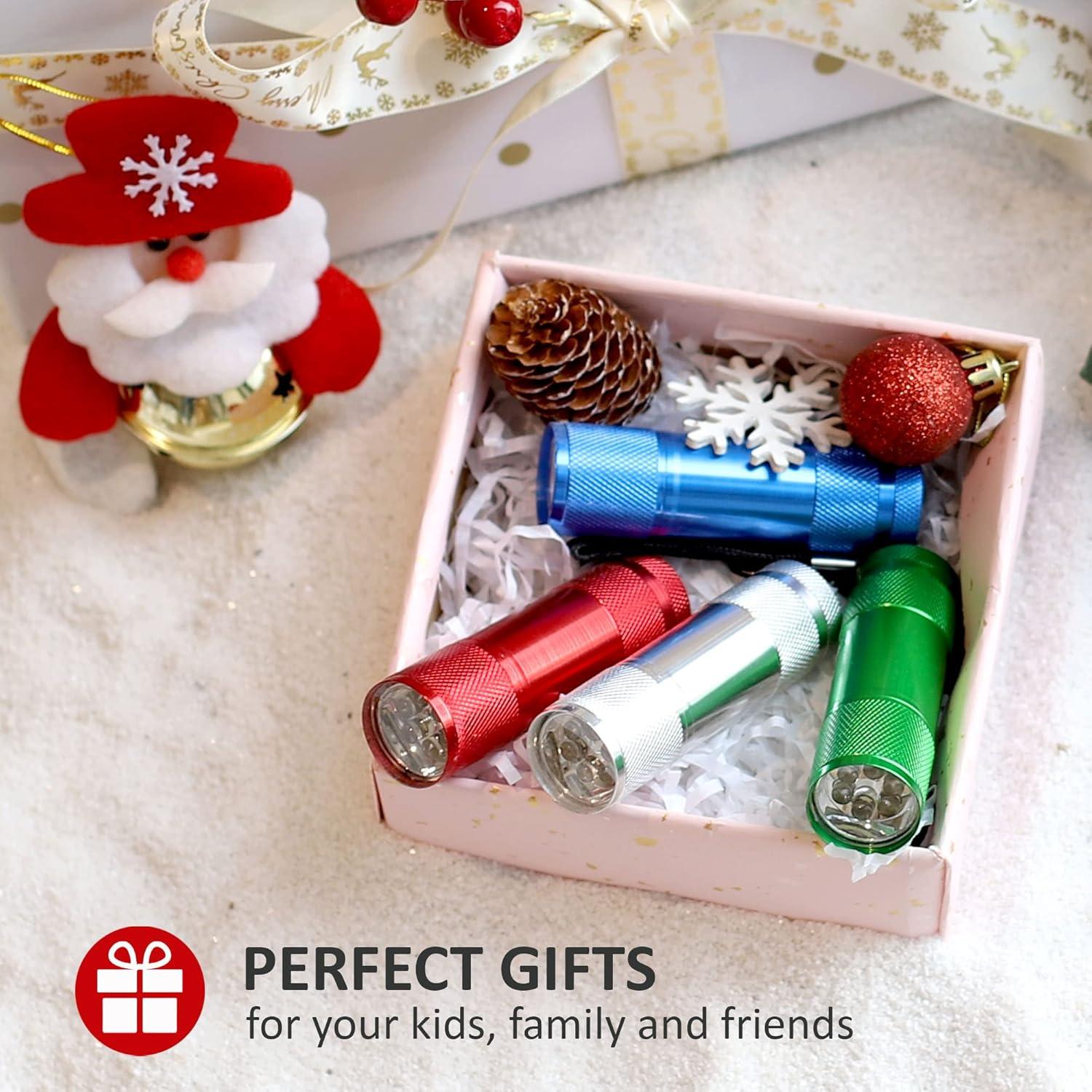 Set de Linternas LED de Aluminio Fastpro - 4 Piezas con Baterías AAA