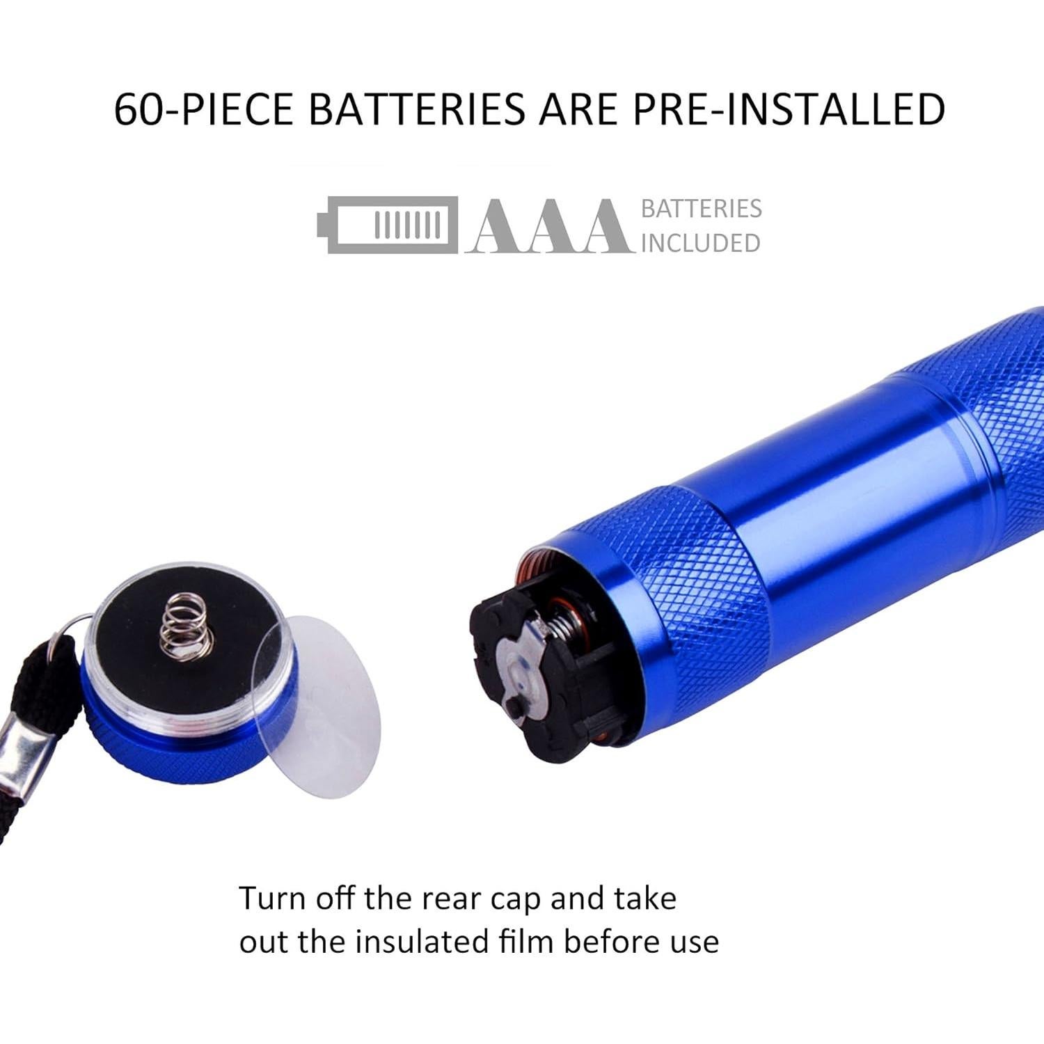 Set de Linternas LED de Aluminio Fastpro - 4 Piezas con Baterías AAA