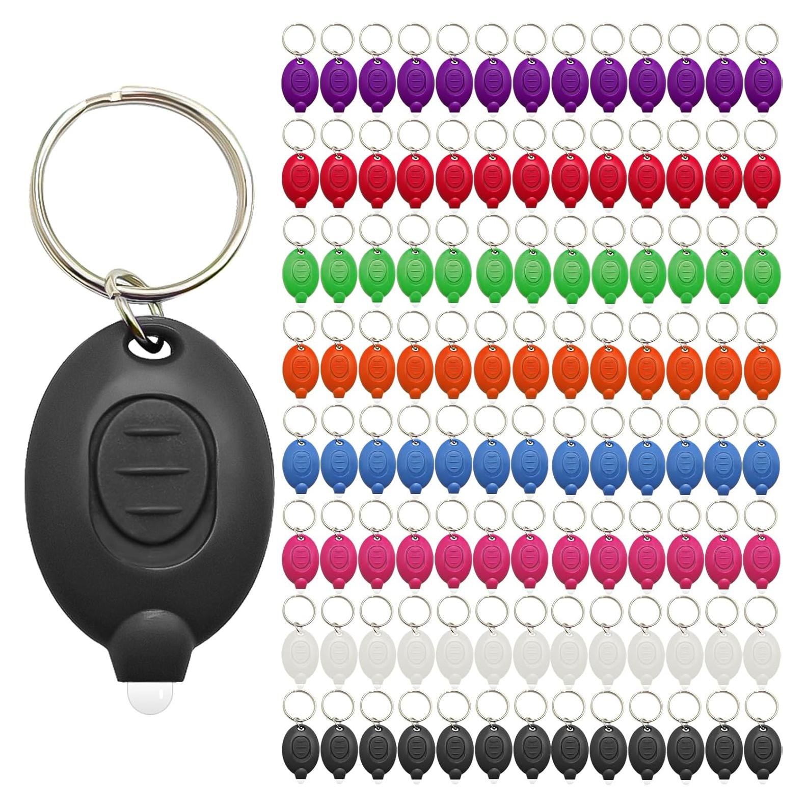 Mini Linternas LED de Llavero KLUMUKE 104PCS Multicolor