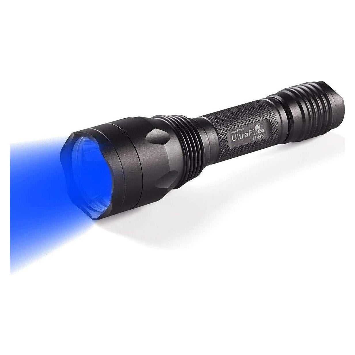 Linterna UltraFire H-B3 Azul 283 Lúmenes 256 Yardas IPX65