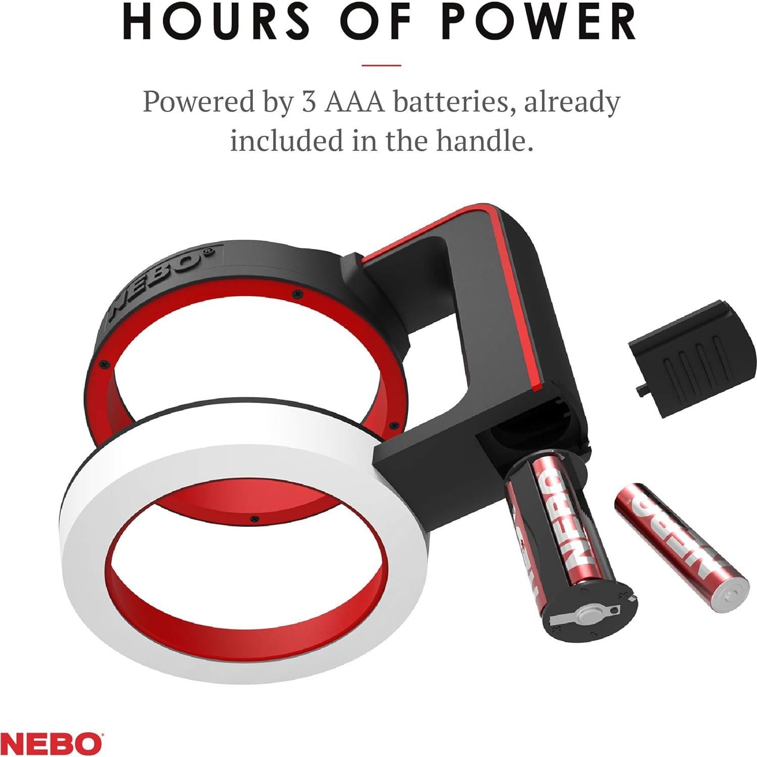 Mango Tumbler NEBO Glow | 220 Lúmenes, 3 Modos, Resistente al Agua