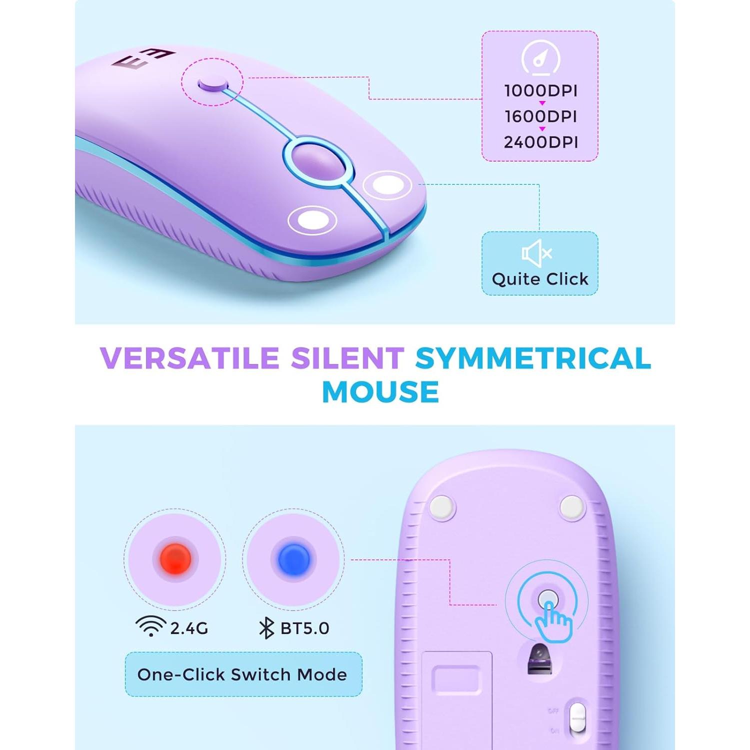 Teclado y Ratón Bluetooth Seenda CTU-301 Multi-Dispositivo
