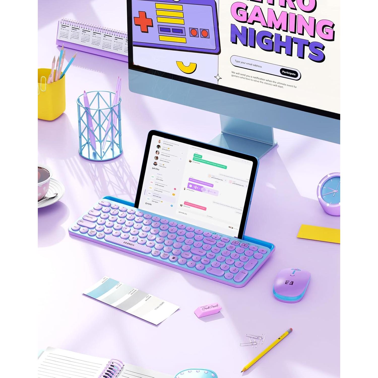 Teclado y Ratón Bluetooth Seenda CTU-301 Multi-Dispositivo