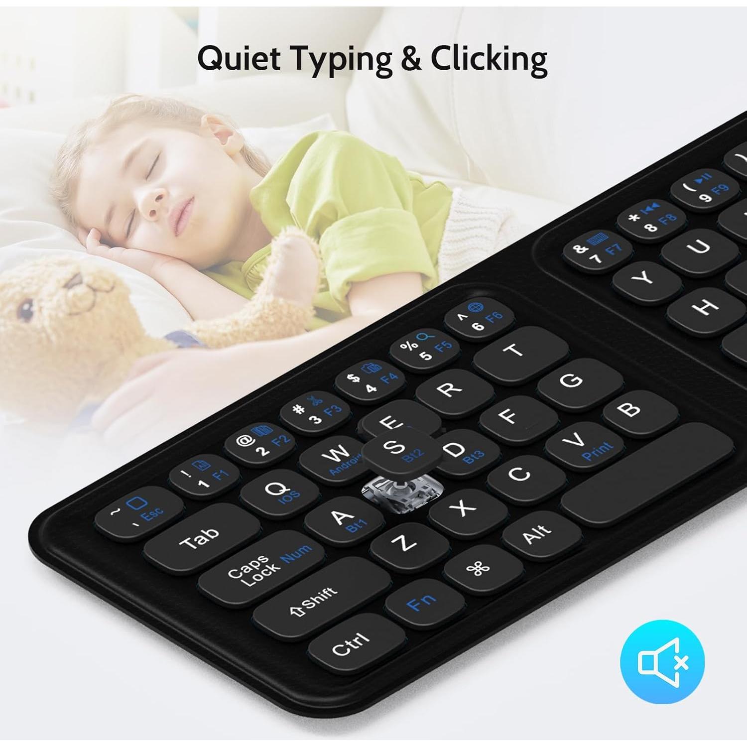 Teclado Bluetooth Plegable LAMA con Panel Táctil y Numérico
