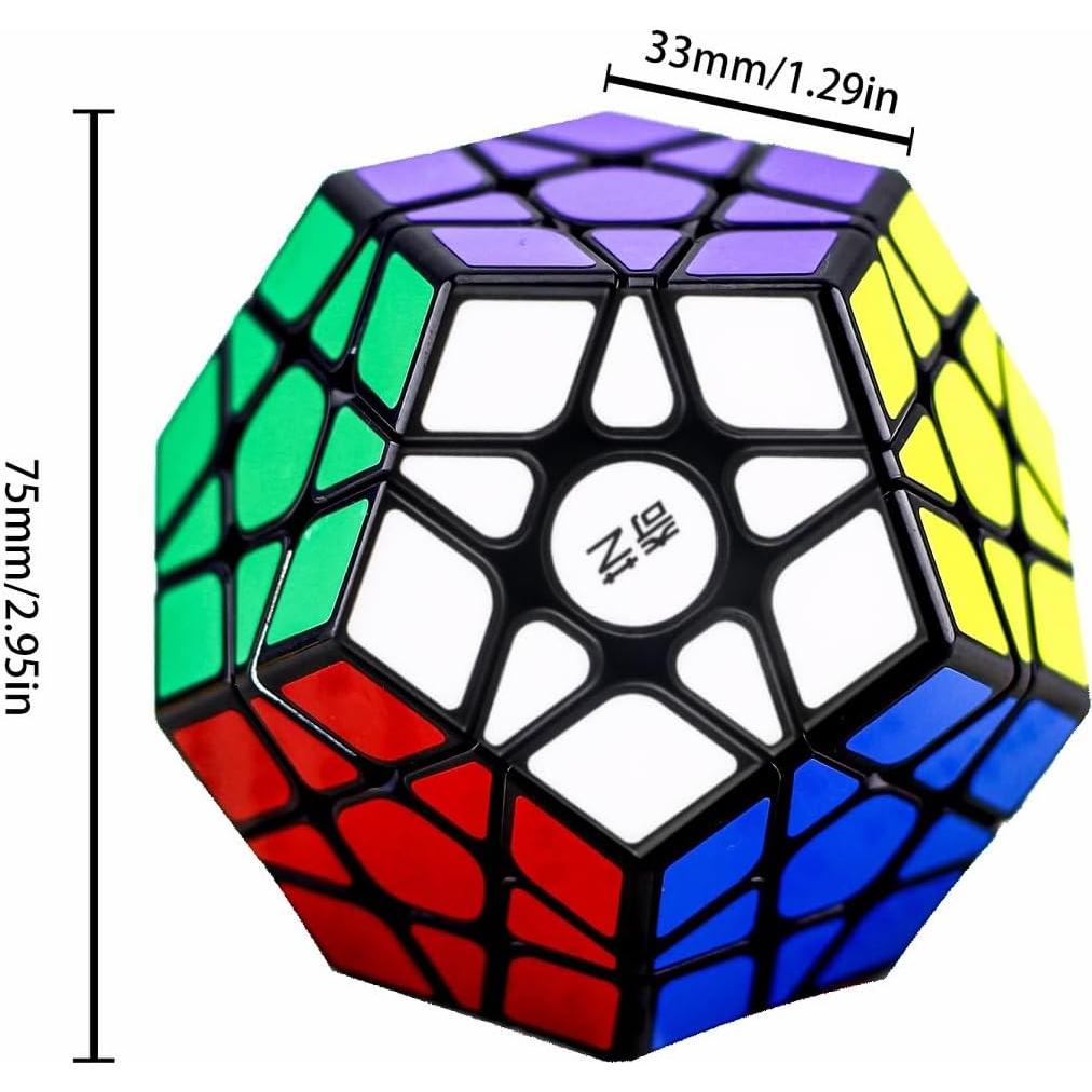 Cubo Megaminx Speed Qiheng 3x3 Negro 7.5cm