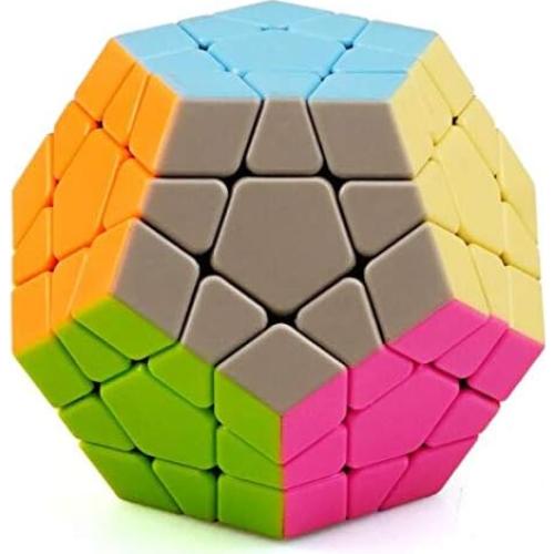 CuberSpeed 12-Side 3x3 Pentagonal Dodecahedron Tank Minx Speed Cube Puzzle Dodecahedron Magic Cube Puzzle Toy