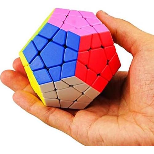 CuberSpeed 12-Side 3x3 Pentagonal Dodecahedron Tank Minx Speed Cube Puzzle Dodecahedron Magic Cube Puzzle Toy