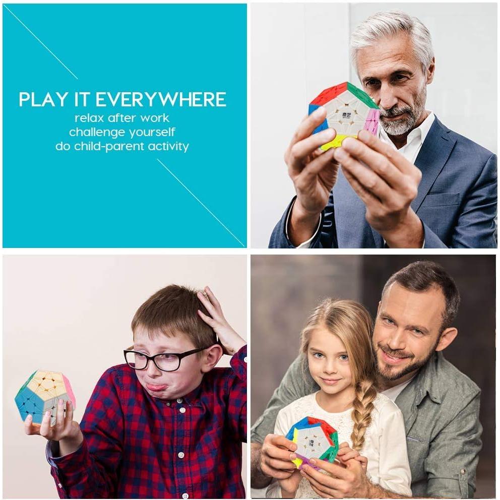 Cubo Megaminx Coogam Qiyi 3x3 Dodecaedro 190g Ajustable