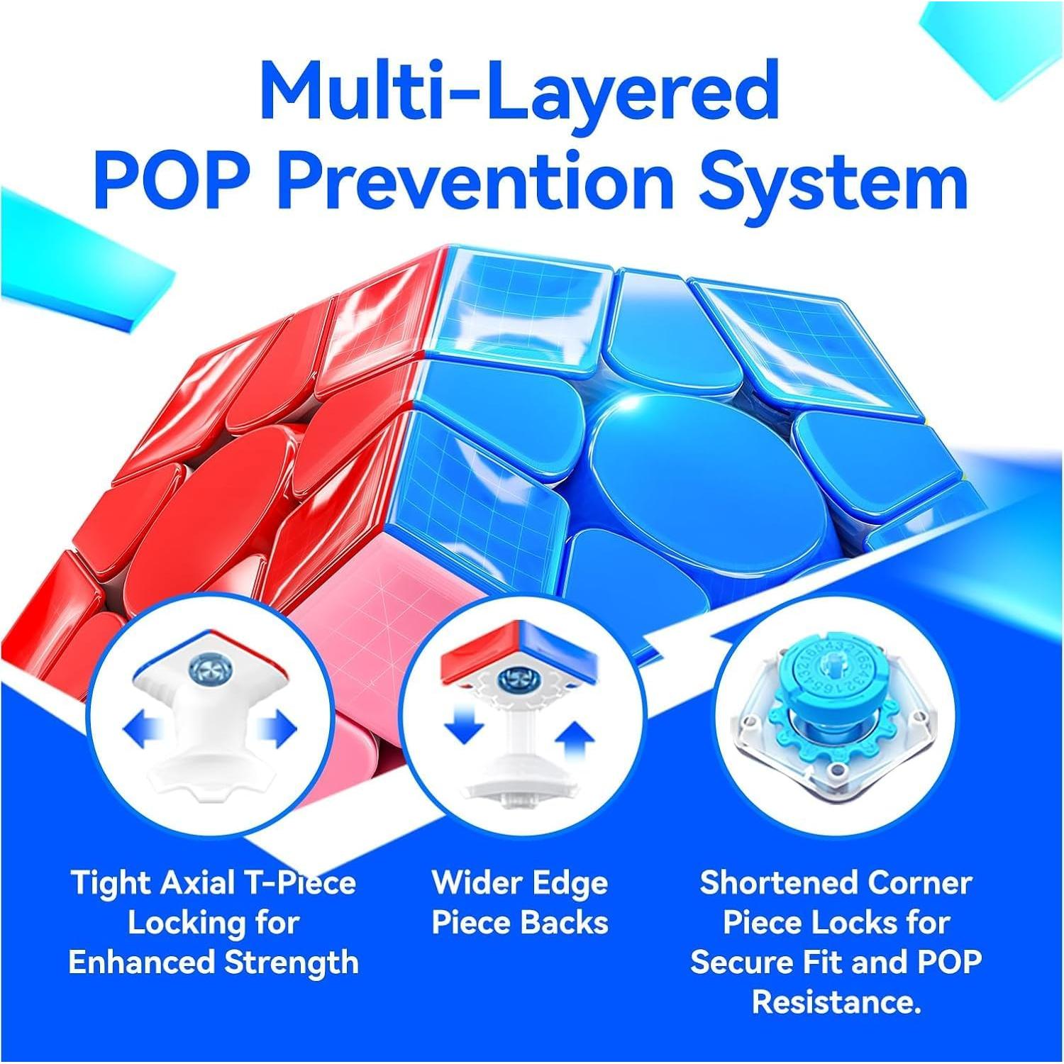 Cubo Mágico GAN Megaminx MagLev UV V2 Base Gris 120 Imán
