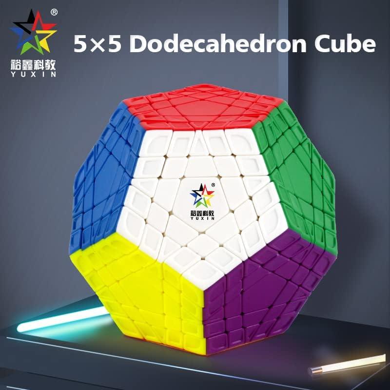 Cuberspeed Yuxin gigaminx stickerless 12 Sided Cube 5x5 Layer Speed Cube Gigaminx 5x5 Puzzle Cube
