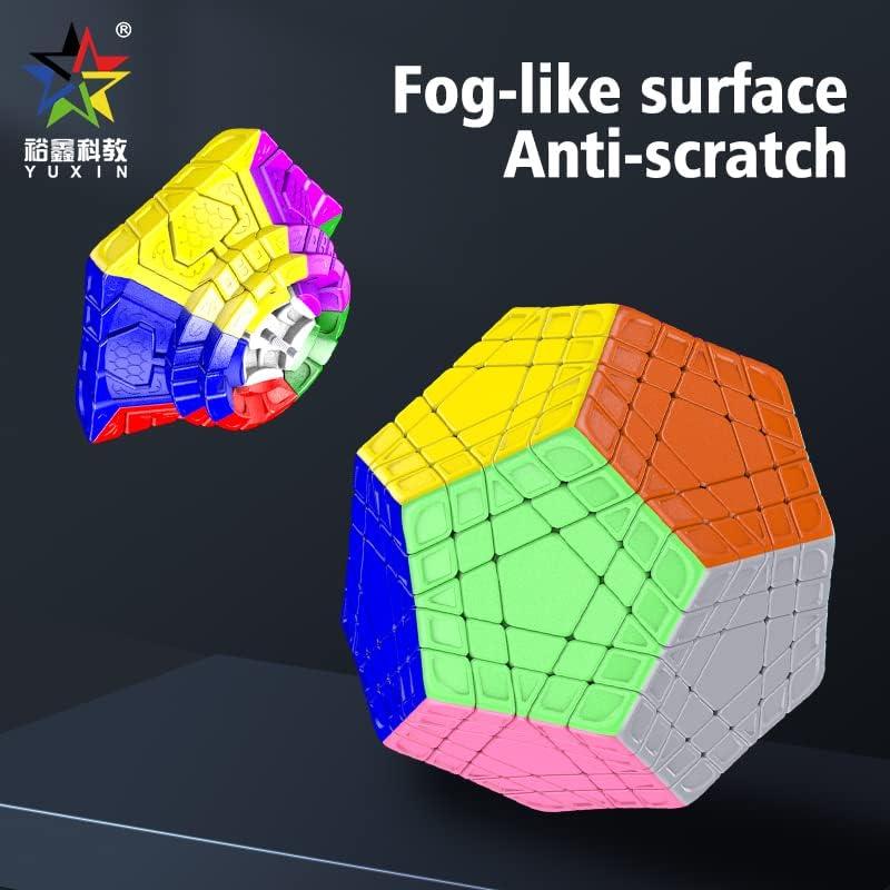 Cuberspeed Yuxin gigaminx stickerless 12 Sided Cube 5x5 Layer Speed Cube Gigaminx 5x5 Puzzle Cube