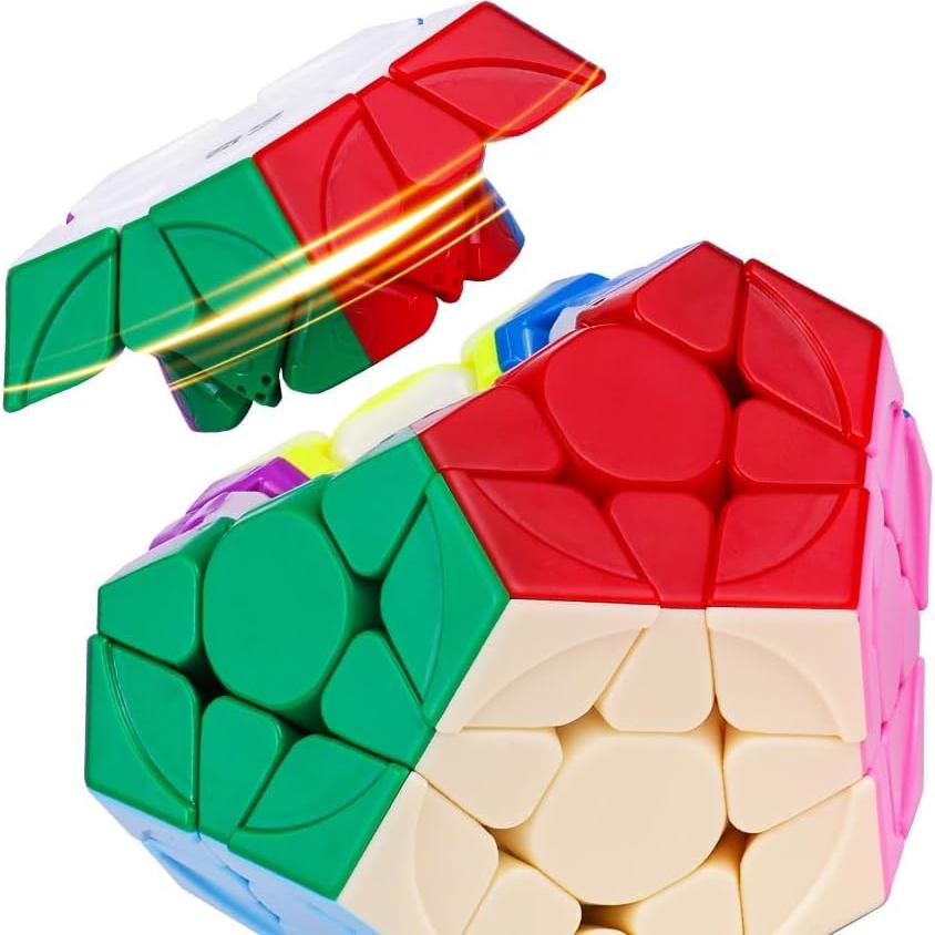 3x3 Megaminx Speed Cube Stickerless Pentagonal Dodecahedron Cube