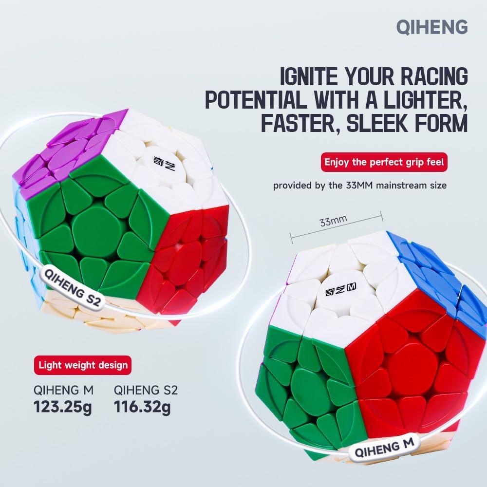 Cubo Megaminx Magnético QY Juguetes QiHeng V2 2024