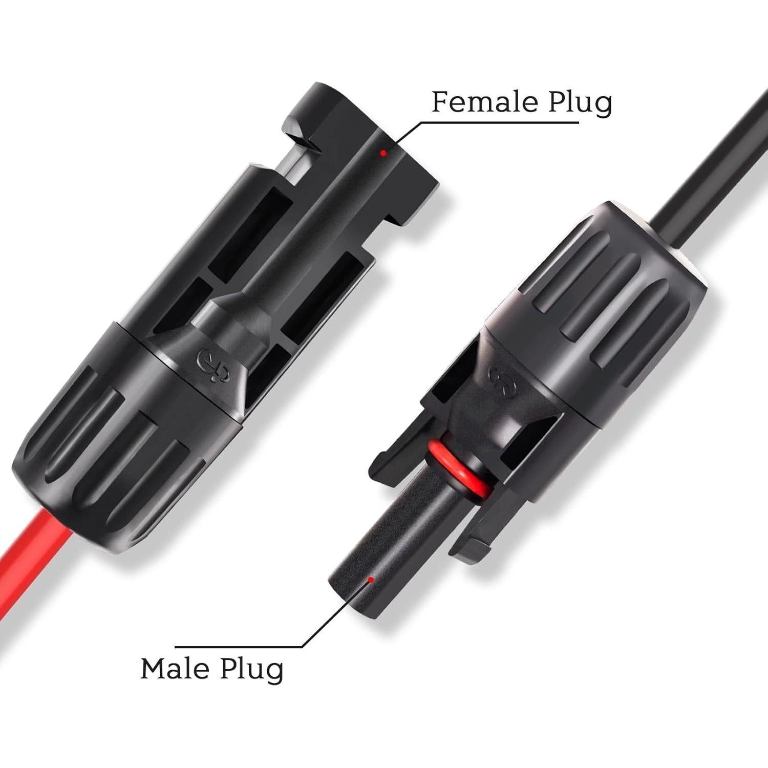 Conector Solar Goupchn DC 8mm a Adaptador 5.5x2.5mm
