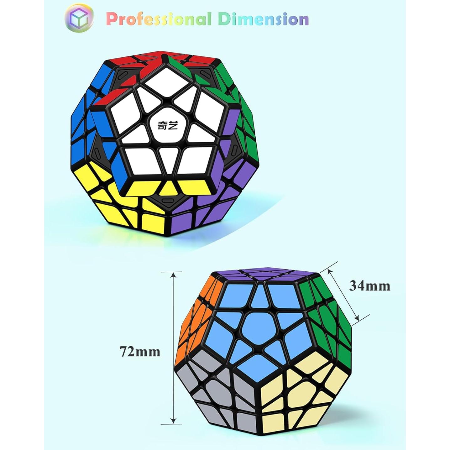 Cubo Megaminx Roxenda 3x3 Dodecaedro Juguete Puzzle 190g