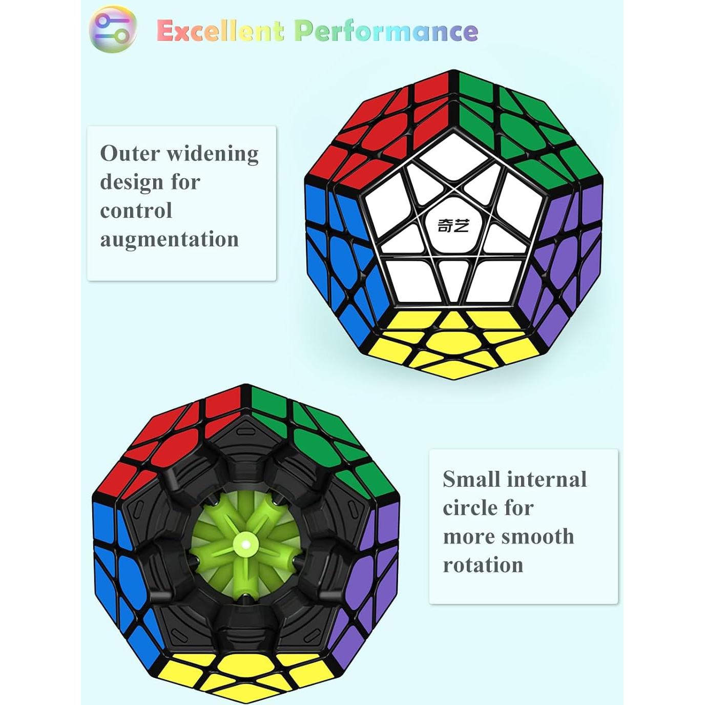 Cubo Megaminx Roxenda 3x3 Dodecaedro Juguete Puzzle 190g