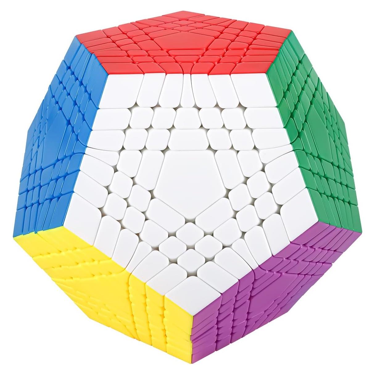 Willking Teraminx 7x7 Cube Megaminx 7x7 Speed Cube Stickerless Gigaminx Speed Puzzle Cube