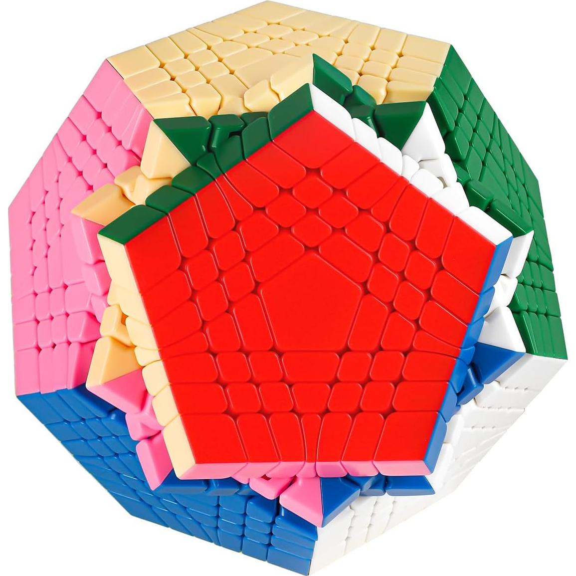 Willking Teraminx 7x7 Cube Megaminx 7x7 Speed Cube Stickerless Gigaminx Speed Puzzle Cube