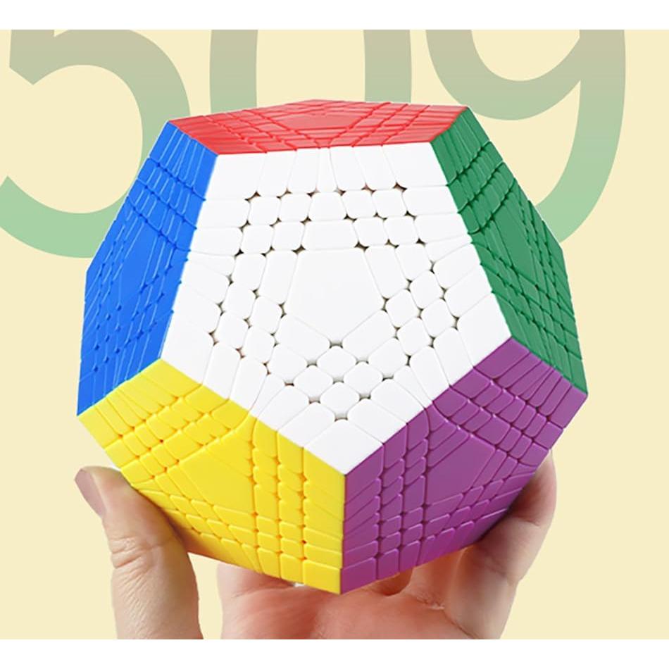 Willking Teraminx 7x7 Cube Megaminx 7x7 Speed Cube Stickerless Gigaminx Speed Puzzle Cube
