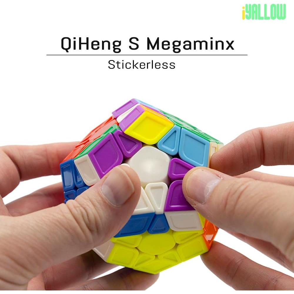 Cubo Mágico Megaminx iYallow Sin Pegatinas 8.4 cm Juguete