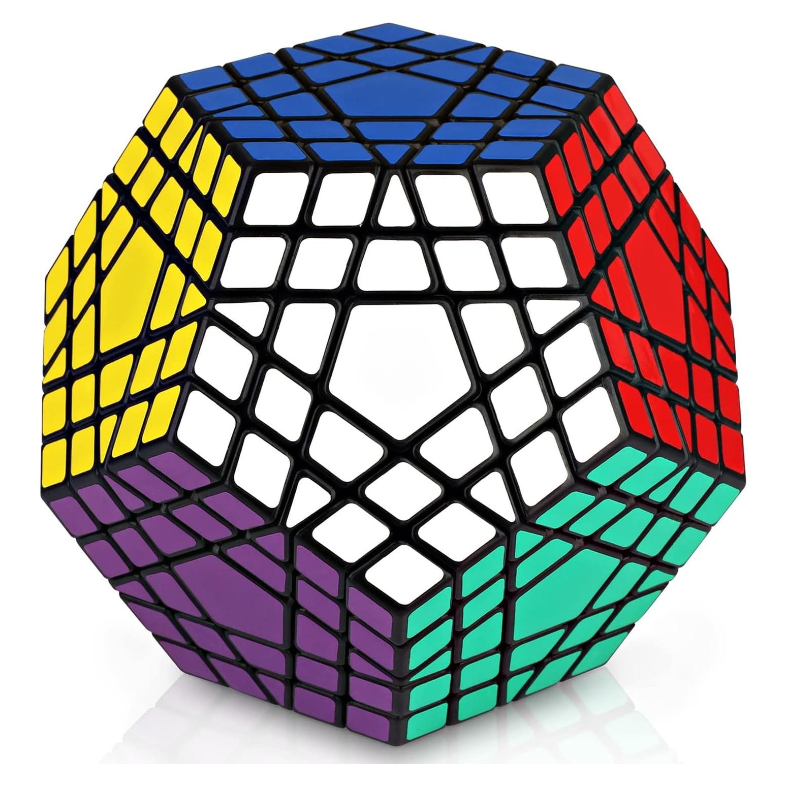 Ganowo Megaminx Speed Cube Gigaminx 5x5 Cubes Brain Teasers Games Magic Twist Puzzle Fidget Toys for Kids Adults Boys Teens