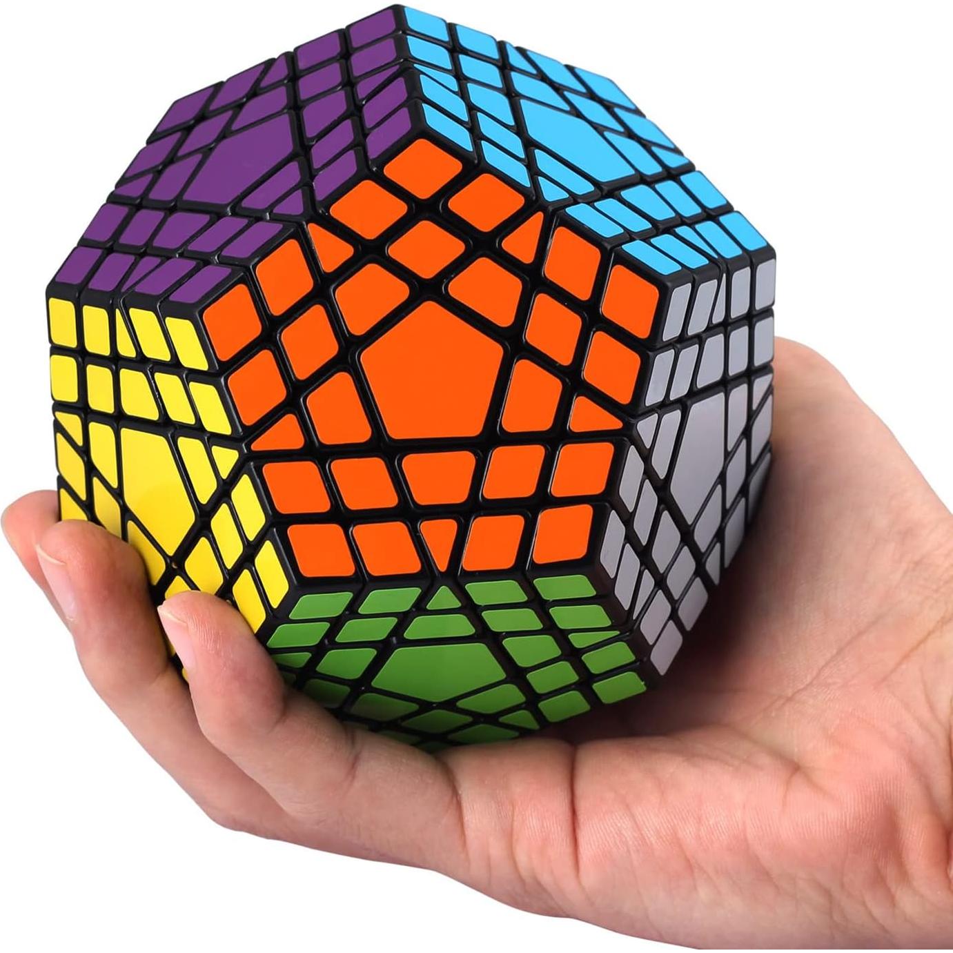 Ganowo Megaminx Speed Cube Gigaminx 5x5 Cubes Brain Teasers Games Magic Twist Puzzle Fidget Toys for Kids Adults Boys Teens