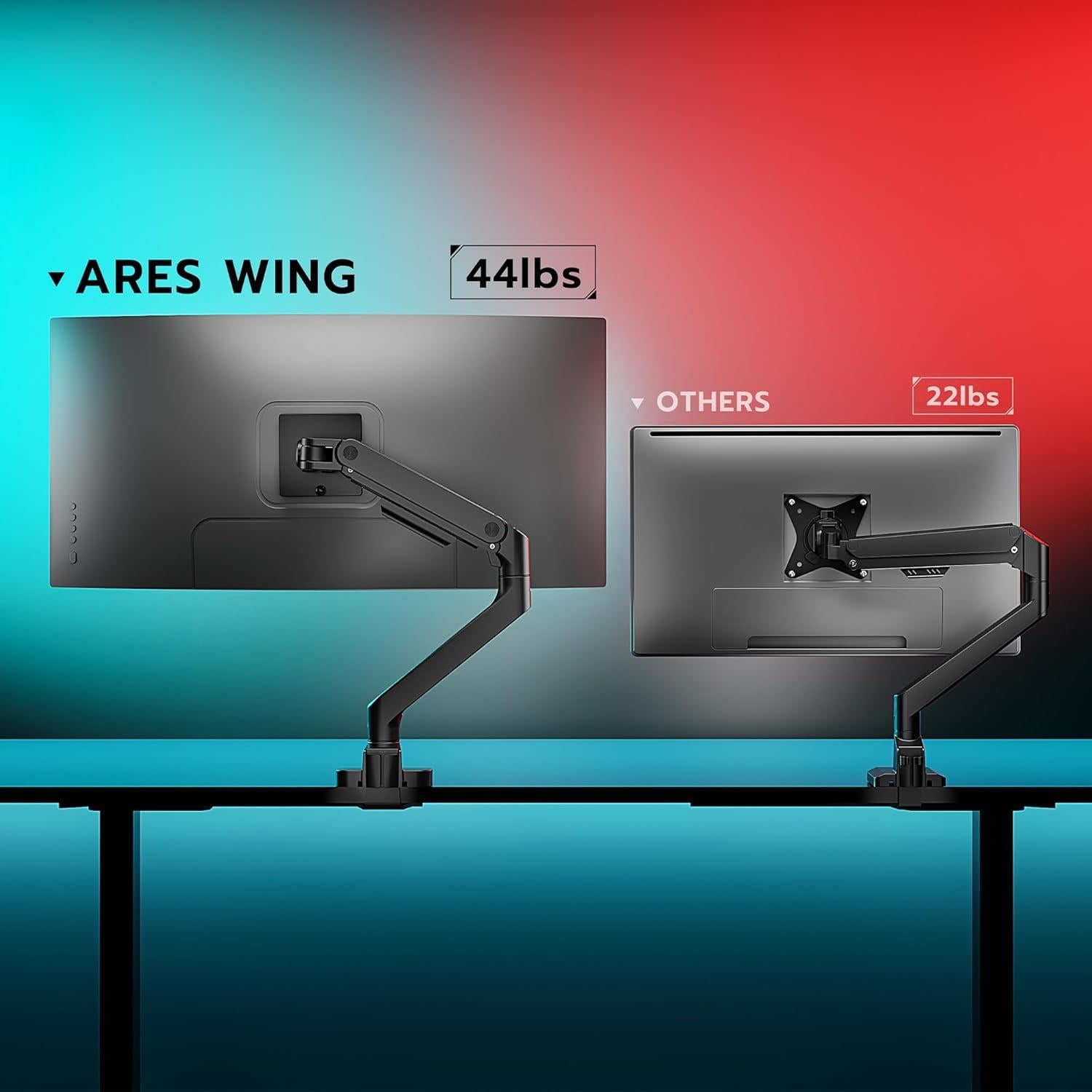 Brazo de Monitor ARES WING para Pantallas de 17 a 49"