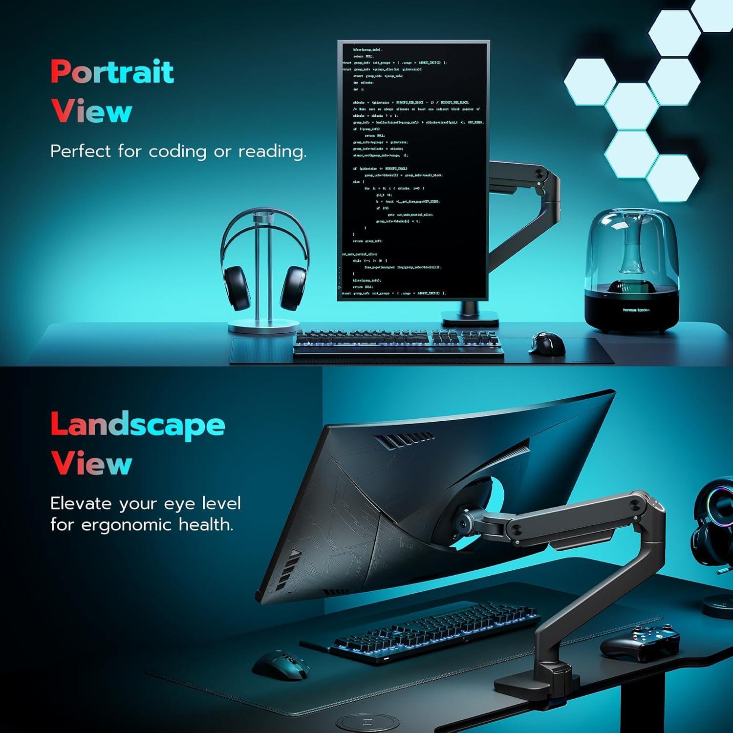 Brazo de Monitor ARES WING para Pantallas de 17 a 49"