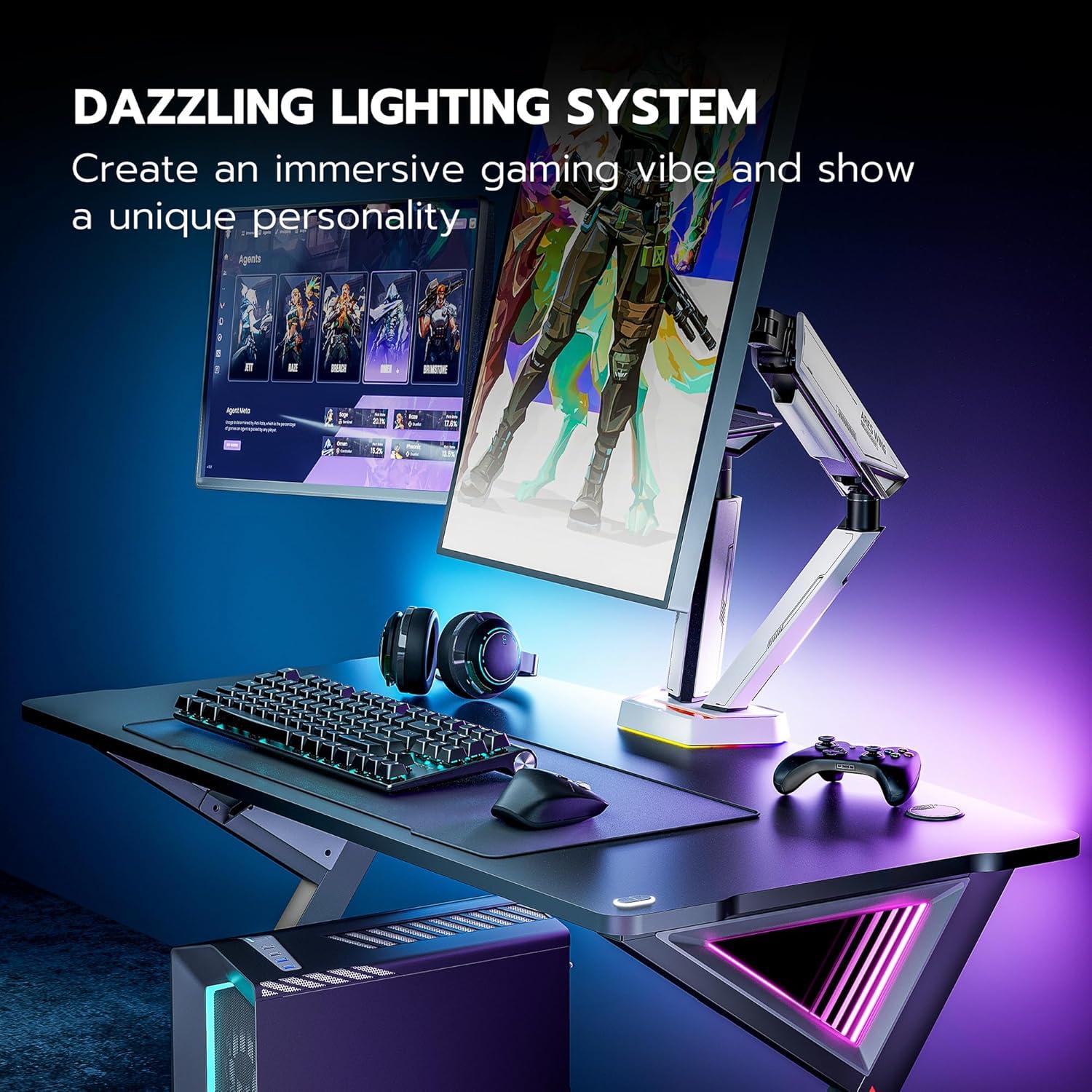 Brazo Doble para Monitor ARES WING Blanco 17-38" 15.9 kg