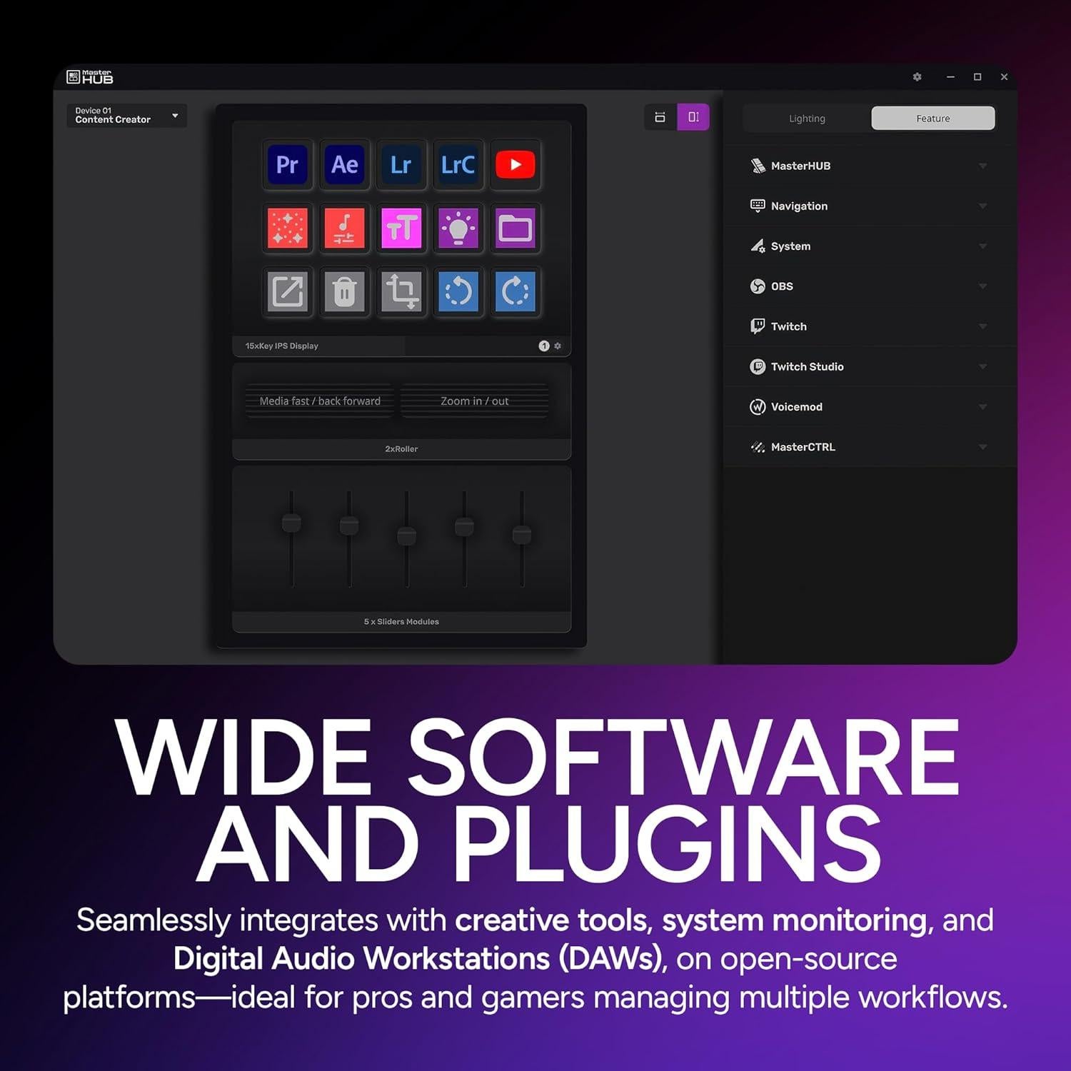 Kit de Creación Modular MasterHUB Cooler Master - 15 Teclas IPS